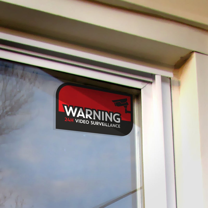 24h Video Surveillance Decals