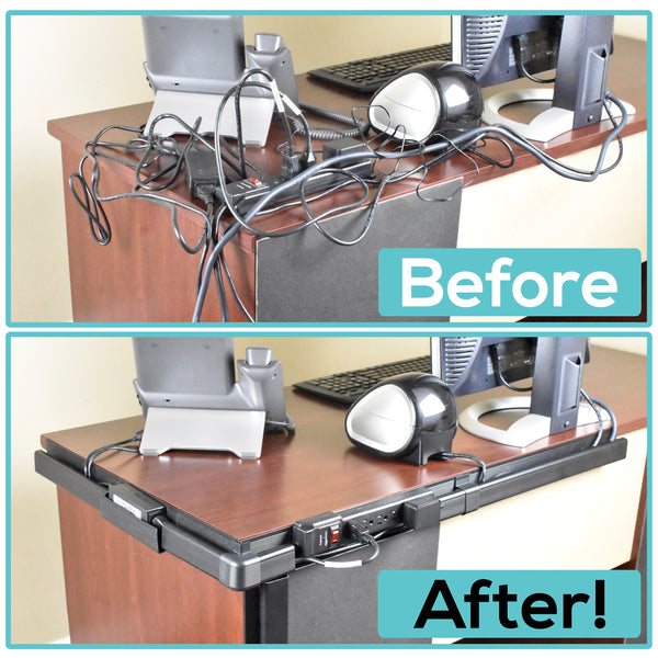 Cable Management Tray, Under-Desk/On-Wall/Side-of-Desk – Quality Clever