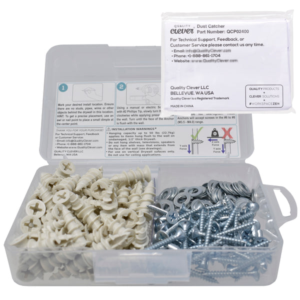 Drywall Anchor Set (215 PCS Total)